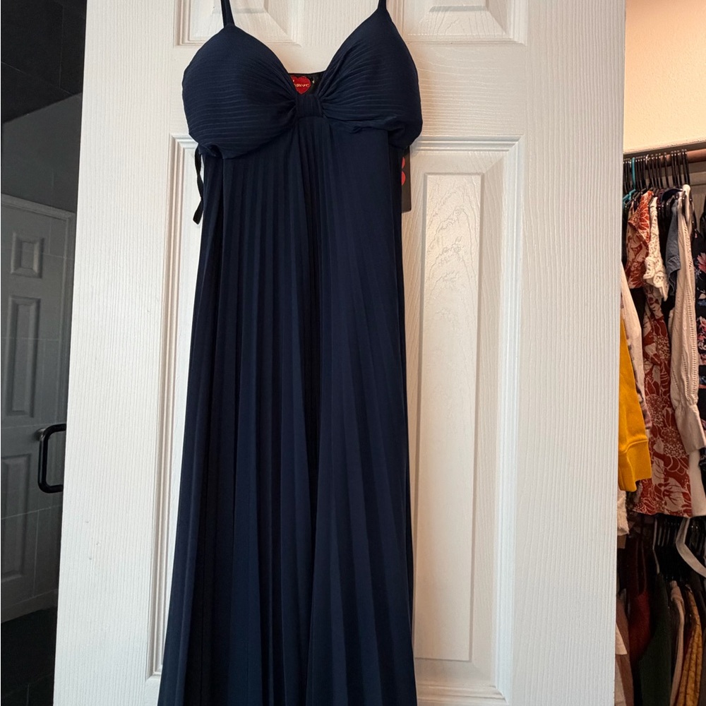 Elegant Navy Blue Maxi Dress